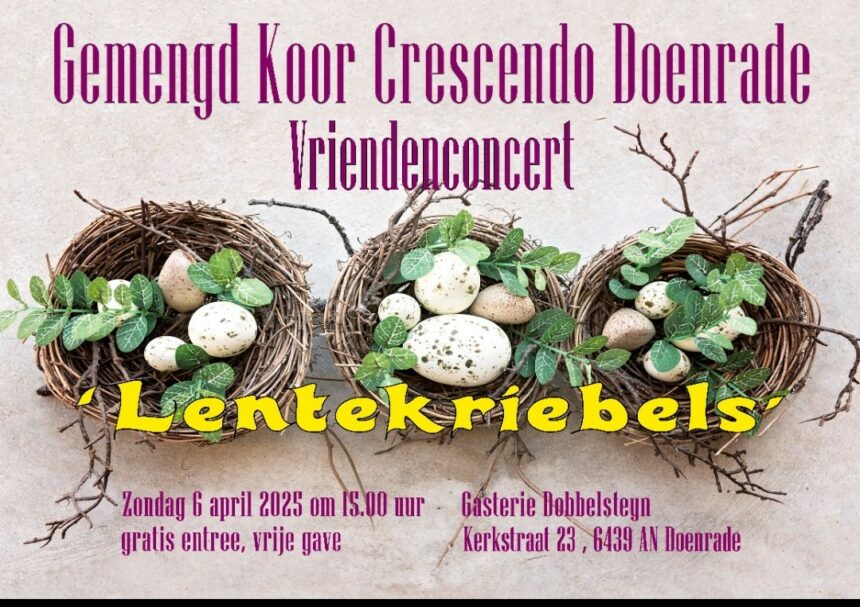 Concert ‘Lentekriebels’, 6 april 2025
